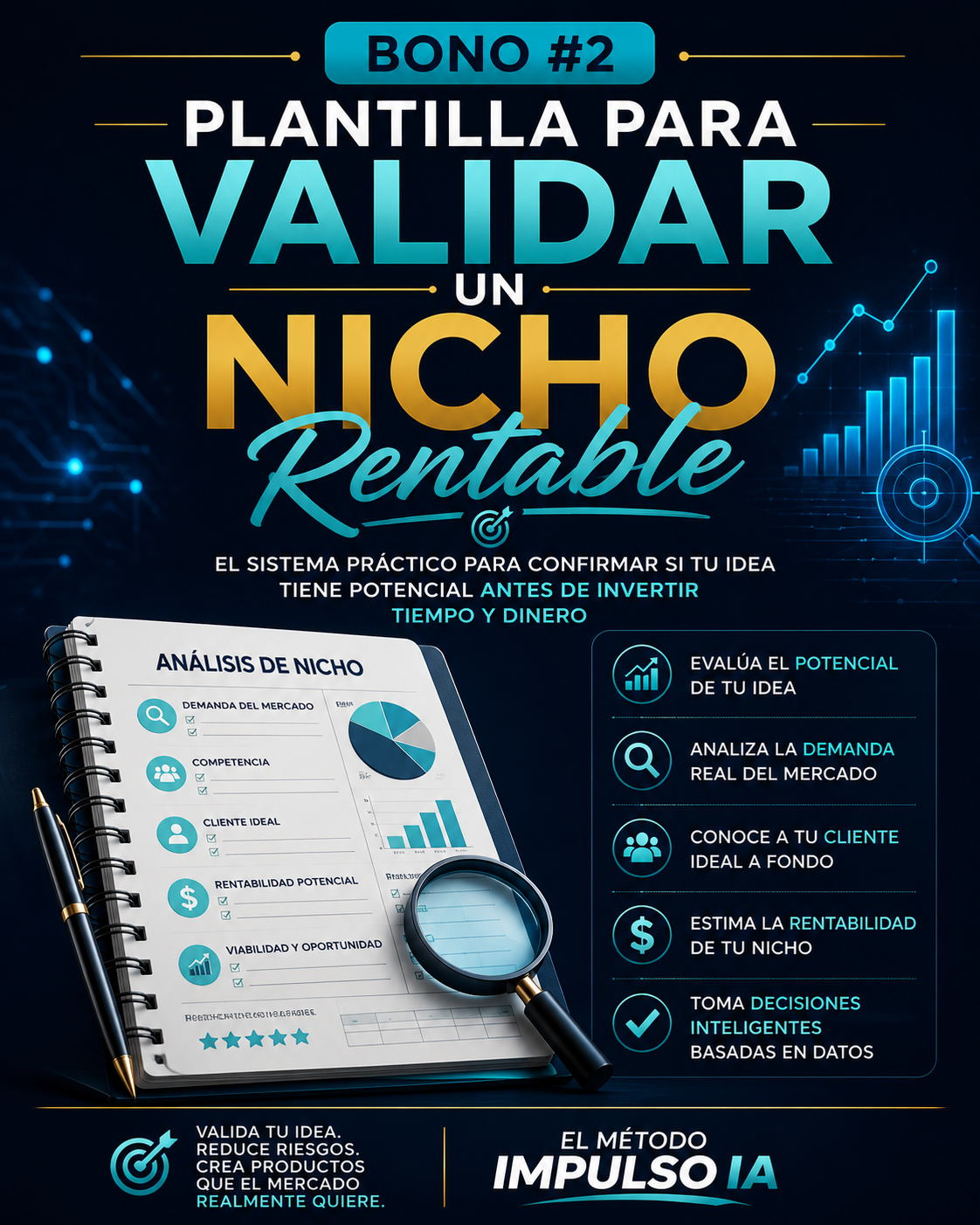 Plantilla para Validar un Nicho Rentable | Analiza tu Idea Antes de Crear tu Producto Digital
